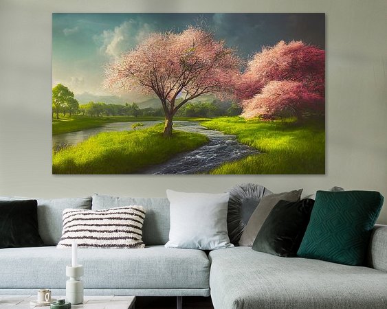Example of the artwork in a room