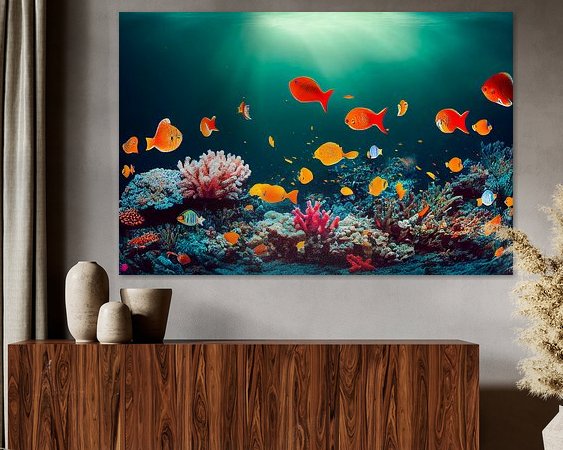 Example of the artwork in a room