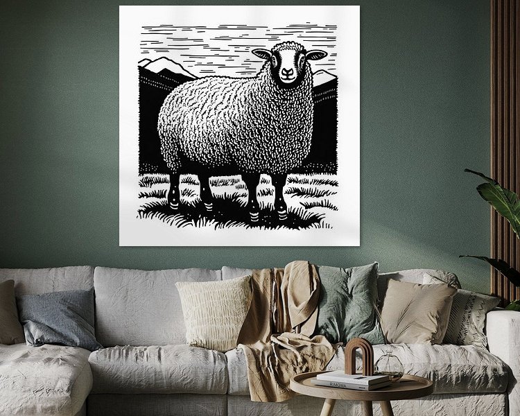 Example of the artwork in a room