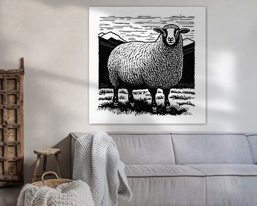 Example of the artwork in a room