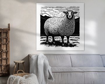 Mouton sur Vlindertuin Art