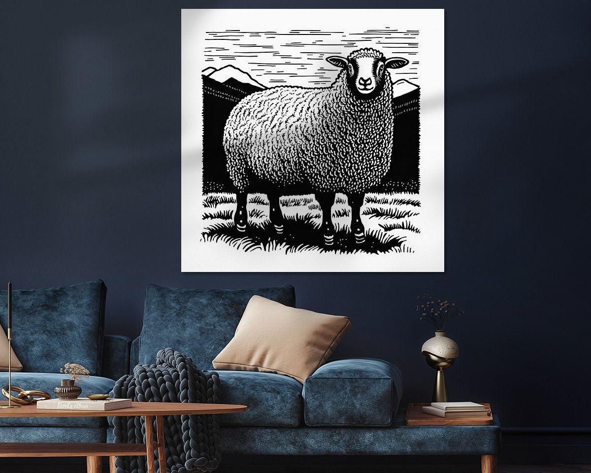 Example of the artwork in a room