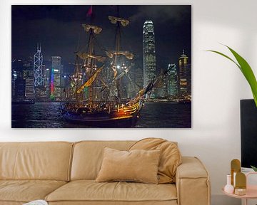 Sailing ship - Hong Kong by t.ART