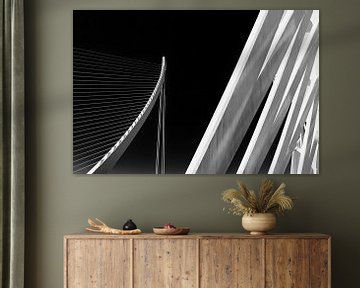 Assut de l'Or-brug in Valencia - zwartwit minimalisme van Phillipson Photography