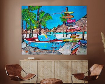 Palm Beach Aruba by Happy Paintings / Renata Rolefes
