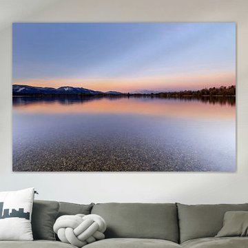 Beautiful sunrise at the Staffelsee