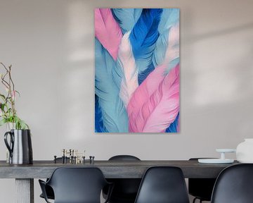 Colourful Feathers by But First Framing