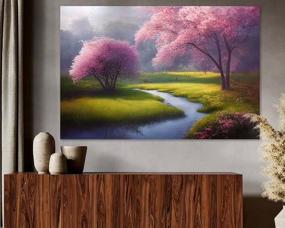 Example of the artwork in a room