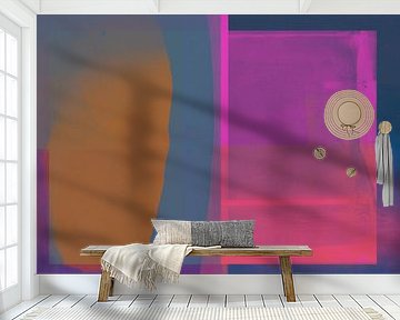 Zeitgenössische abstrakte Kunst, Neon-Vibes von Studio Allee