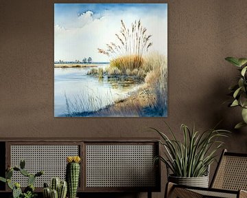 Au fil de l'eau dans le polder sur Peet de Rouw