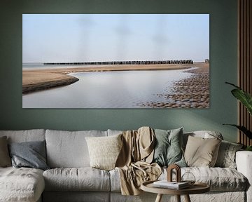 Salty silence on Zeeland's beach by Claire van Dun