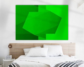 Modern abstract geometric in green by Studio Allee
