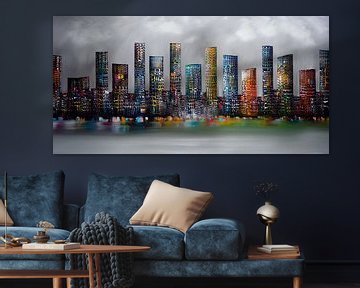 Skyline city van Gena Theheartofart