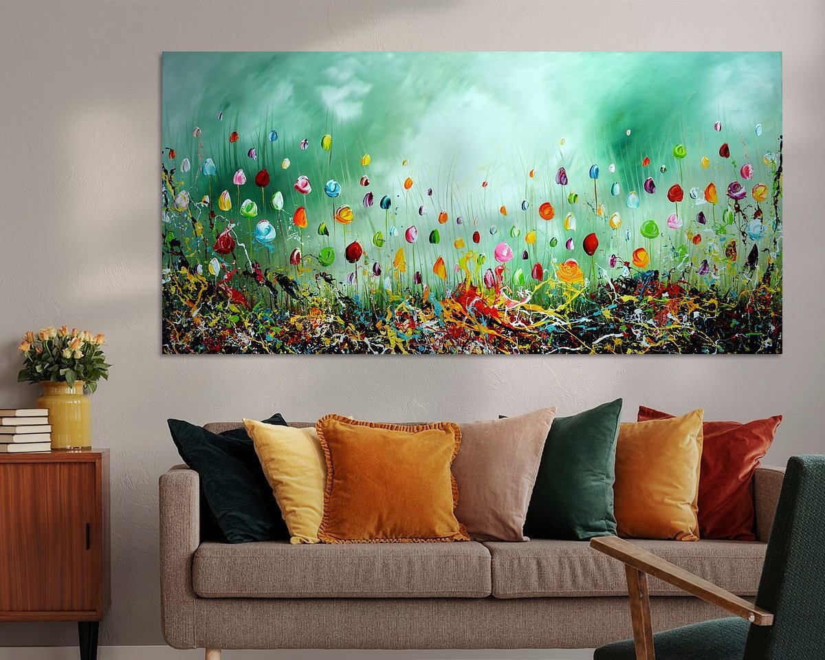 Example of the artwork in a room