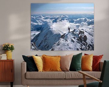 Bergsteiger am Mount McKinley von Menno Boermans