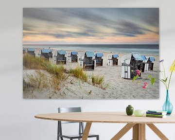 Bansin strand bij zonsondergang van Markus Lange