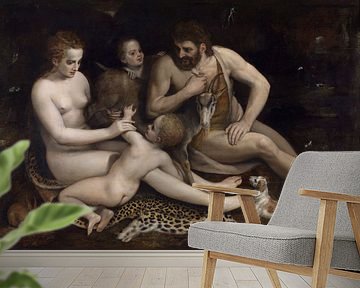 Adam en Eva met hun kinderen, Frans Floris van Atelier Liesjes