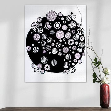 Cirkels in Cirkel zwartwit