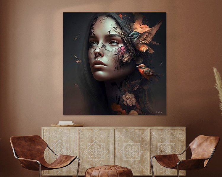 Example of the artwork in a room