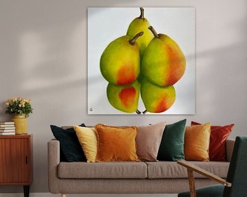 Apples and pears by Dominique Clercx-Breed