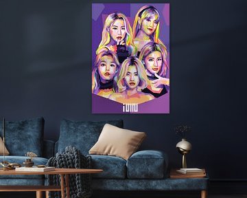 kpop g idle in pop art van kristian danu wijanarko