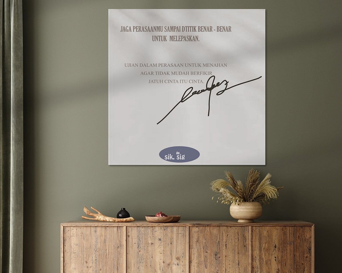 Example of the artwork in a room