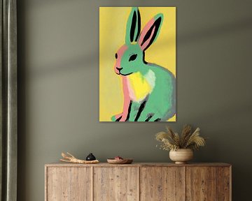 Kleurrijk konijn van treechild .
