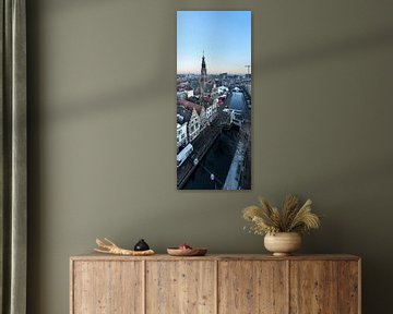 View of the Waag and the Mient in Alkmaar by Wietse de Graaf