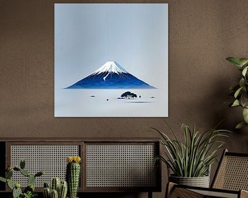 De pracht van Japan in één minimalistisch portret van Vlindertuin Art