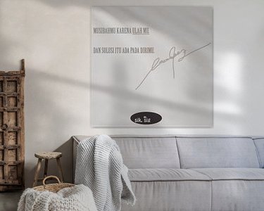 Example of the artwork in a room