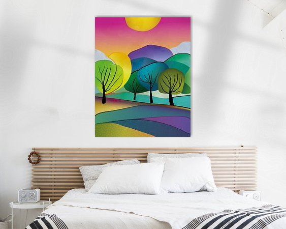 Example of the artwork in a room