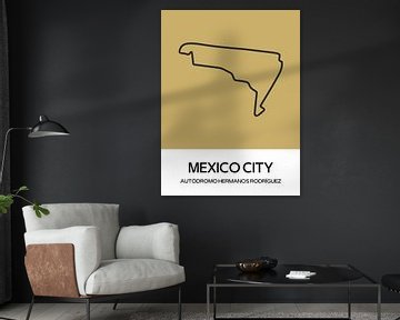 Mexico city racing circuit van Milky Fine Art