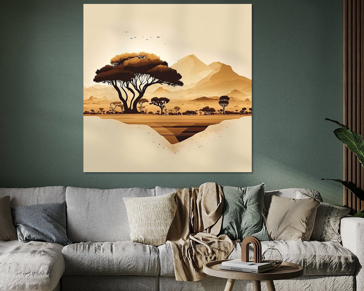 Example of the artwork in a room