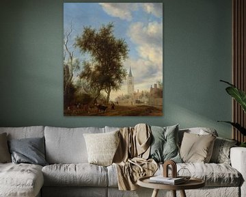 Gezicht op Beverwijk, Salomon van Ruysdael