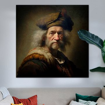 Man in the style of Rembrandt