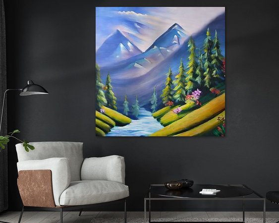 Example of the artwork in a room
