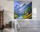 Example of the artwork in a room