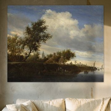 Fähre bei Gorinchem, Salomon van Ruysdael