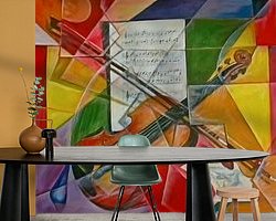 Example of the artwork in a room