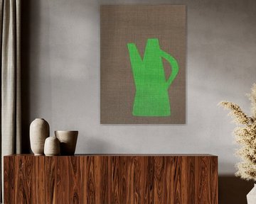 TW living - Linen collection - GREEN vase van TW living