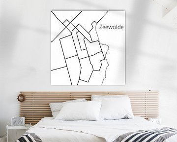 Zeewolde kaart Abstract van Robinotof