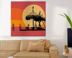 Example of the artwork in a room