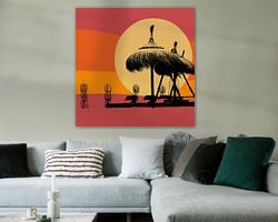 Example of the artwork in a room