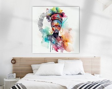 Painting Painting of an African Woman Illustration by Animaflora PicsStock