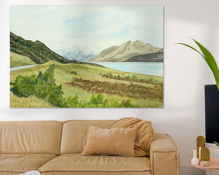 Example of the artwork in a room