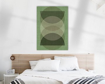 TW living - Linen collection - abstract objects green van TW living