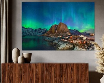 Lofoten Hamnøy - Northern Lights by Henk Meeuwes