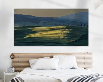 Sonnenaufgang im Val d'Orcia von Walter G. Allgöwer