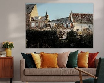 Amersfoort Muurhuizen vanaf de Westsingel van Amersfoort Fotoprint