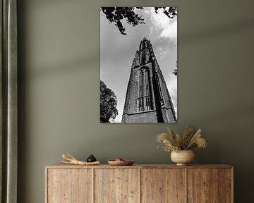 Amersfoort Onze Lieve Vrouwetoren van onderaf van Amersfoort Fotoprint